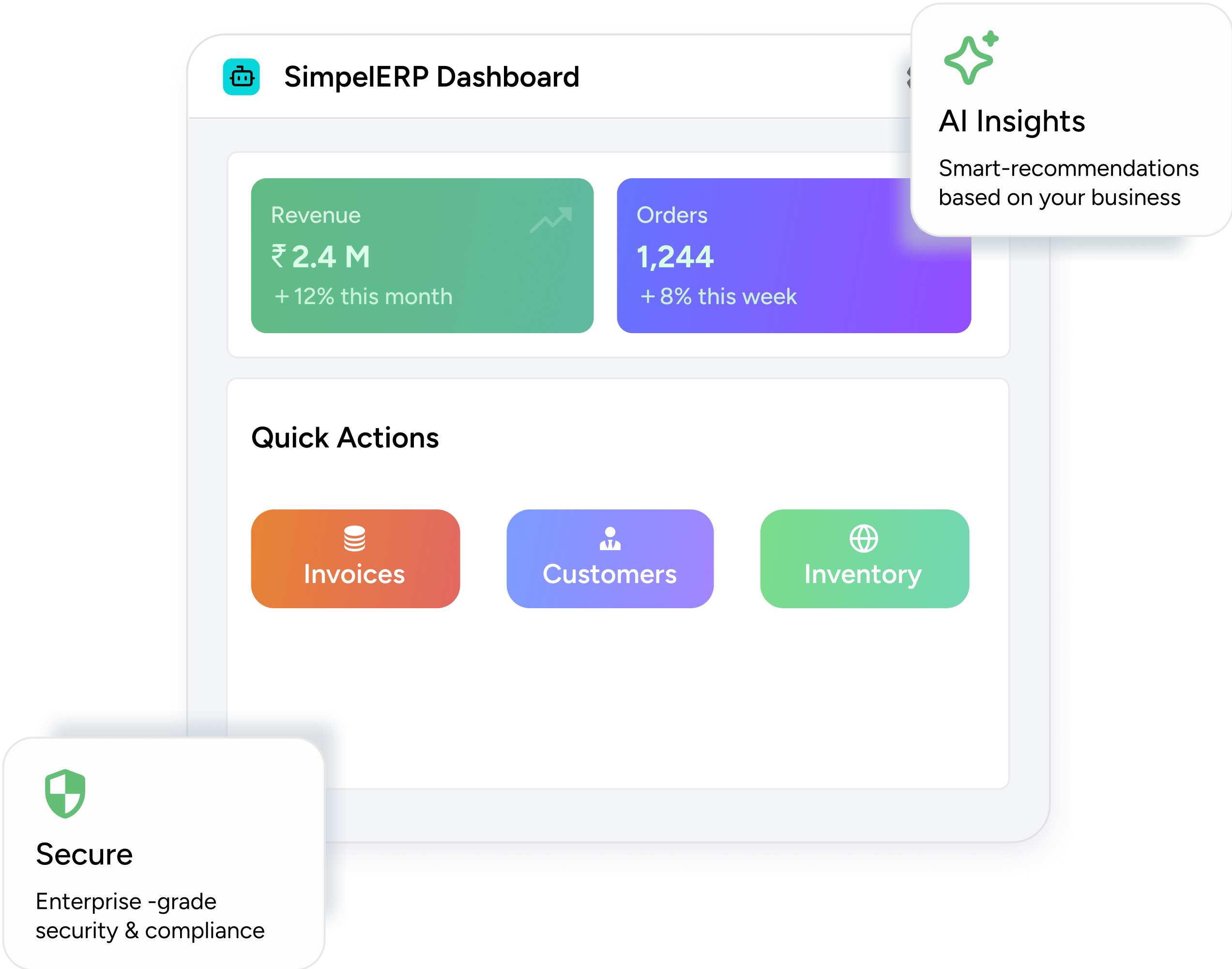 SimpelERP Dashboard